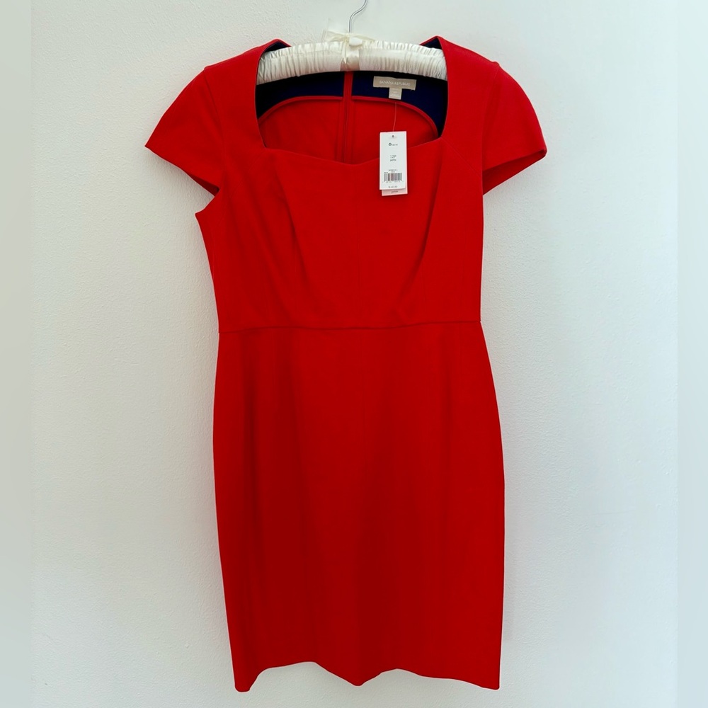 NWT Banana Republic Red Dress Size 12P